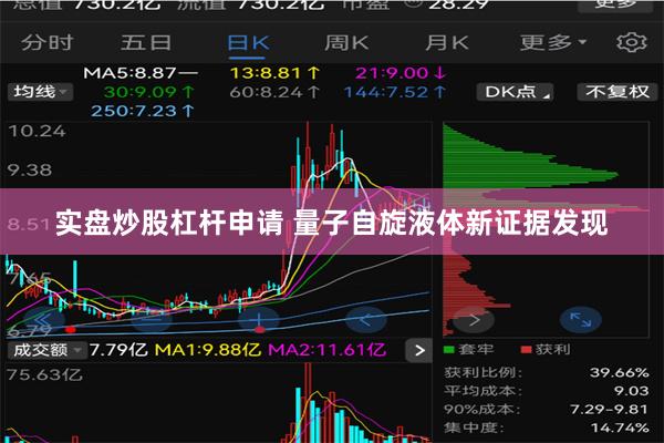 实盘炒股杠杆申请 量子自旋液体新证据发现
