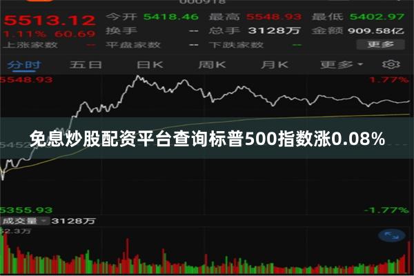 免息炒股配资平台查询标普500指数涨0.08%